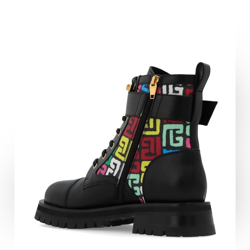 Balmain Charlie leather Combat boots - Picture 3 of 15